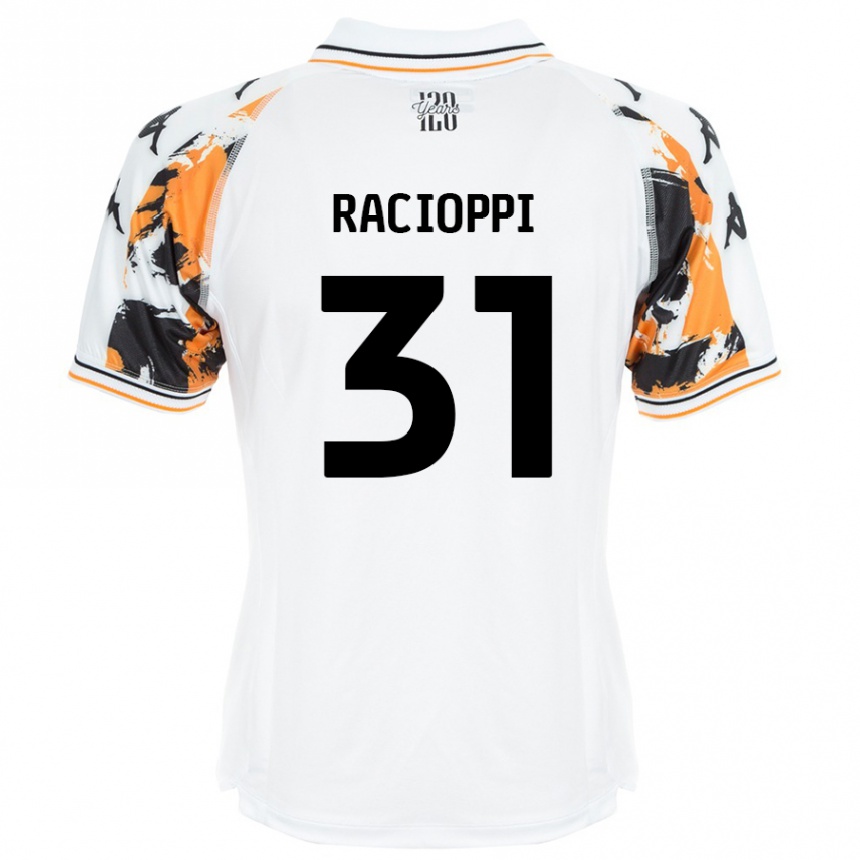 Kids Football Anthony Racioppi #31 White Away Jersey 2024/25 T-Shirt Uk