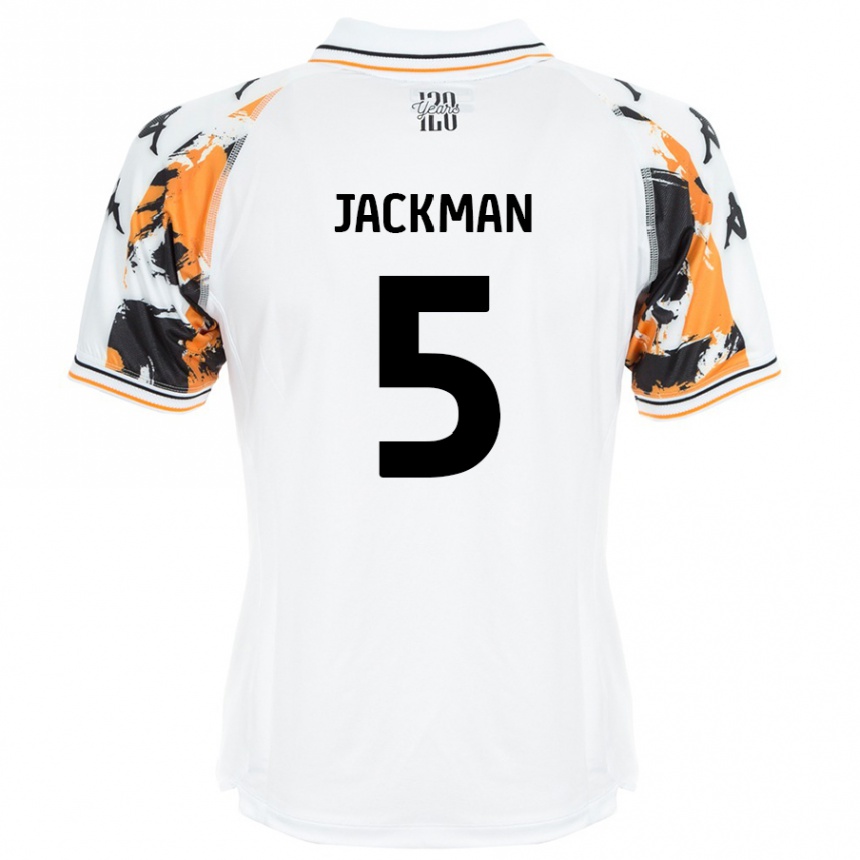 Kids Football Ellice Jackman #5 White Away Jersey 2024/25 T-Shirt Uk