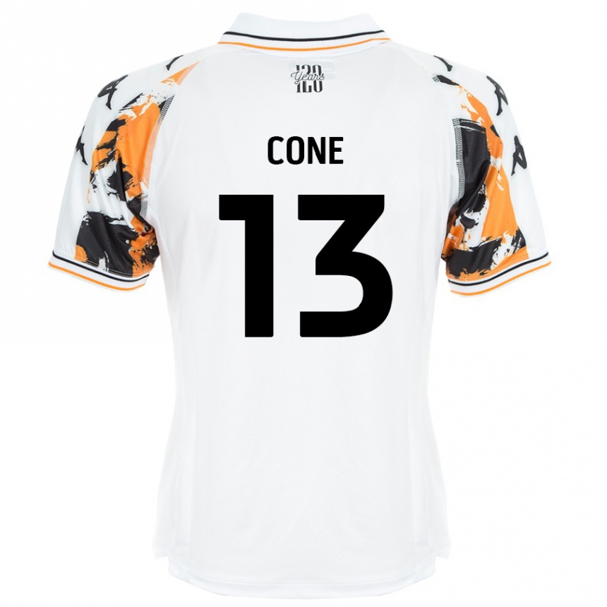 Kids Football Sharla Cone #13 White Away Jersey 2024/25 T-Shirt Uk