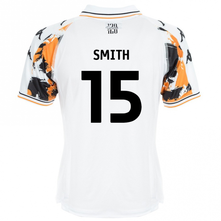 Kids Football Suey Smith #15 White Away Jersey 2024/25 T-Shirt Uk