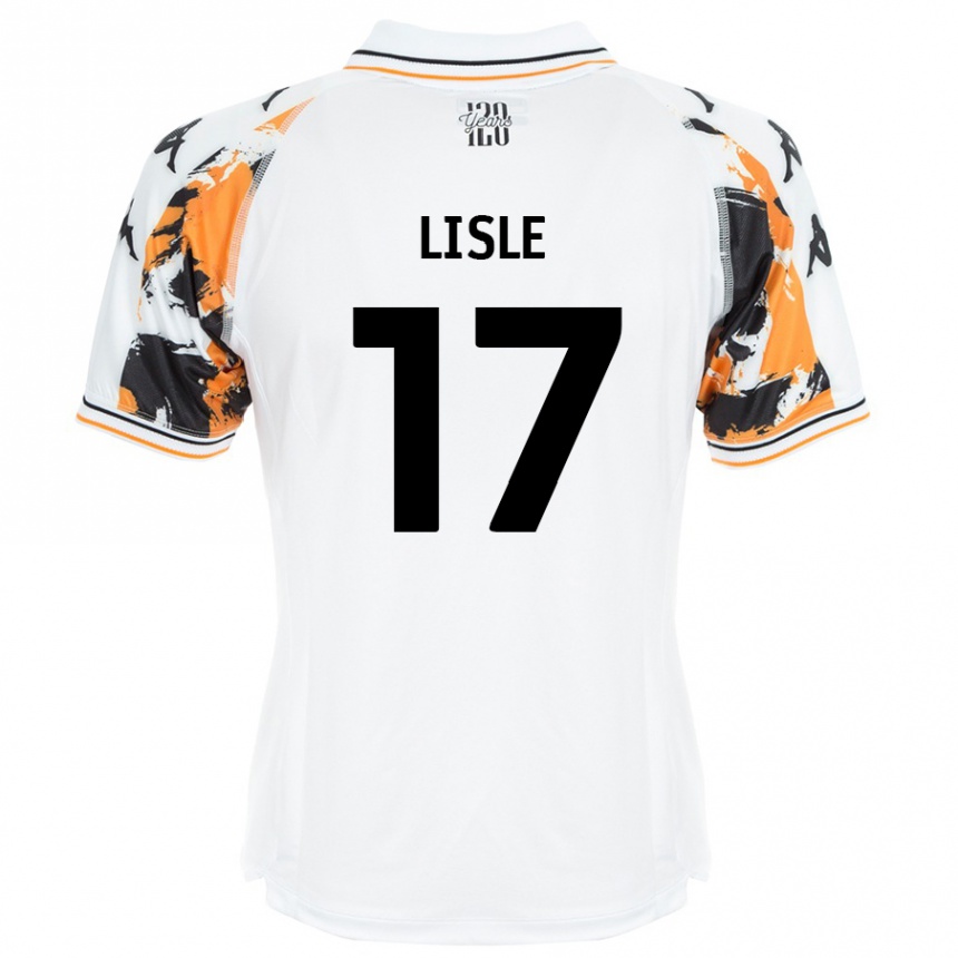 Kids Football Mary Lisle #17 White Away Jersey 2024/25 T-Shirt Uk