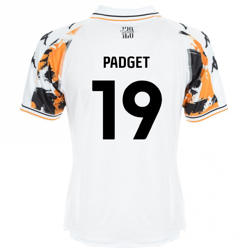 Kids Football Bethany Padget #19 White Away Jersey 2024/25 T-Shirt Uk