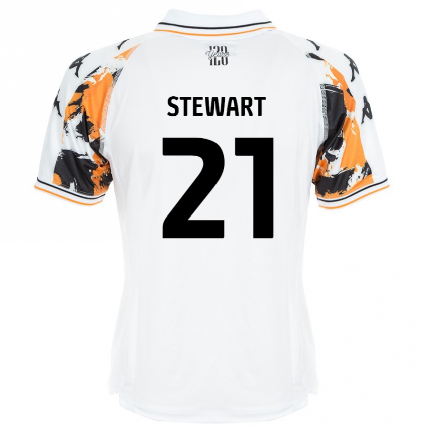 Kids Football Alice Stewart #21 White Away Jersey 2024/25 T-Shirt Uk