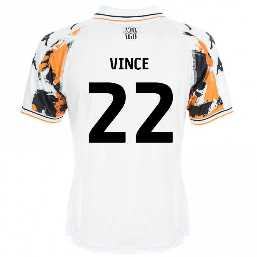 Kids Football Anna Vince #22 White Away Jersey 2024/25 T-Shirt Uk