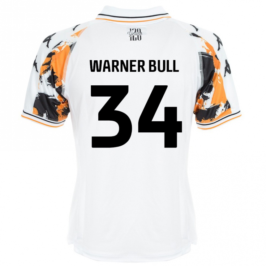 Kids Football Lucy Warner-Bull #34 White Away Jersey 2024/25 T-Shirt Uk