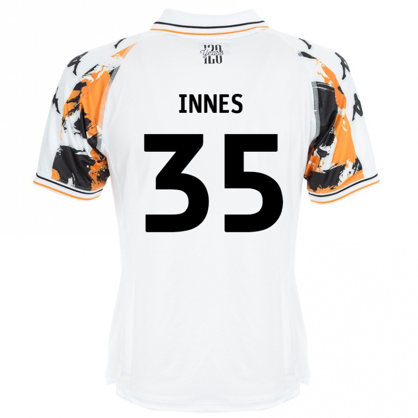 Kids Football Emma Innes #35 White Away Jersey 2024/25 T-Shirt Uk