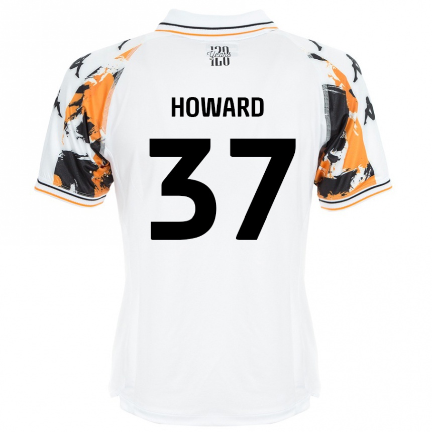 Kids Football Scarlet Howard #37 White Away Jersey 2024/25 T-Shirt Uk