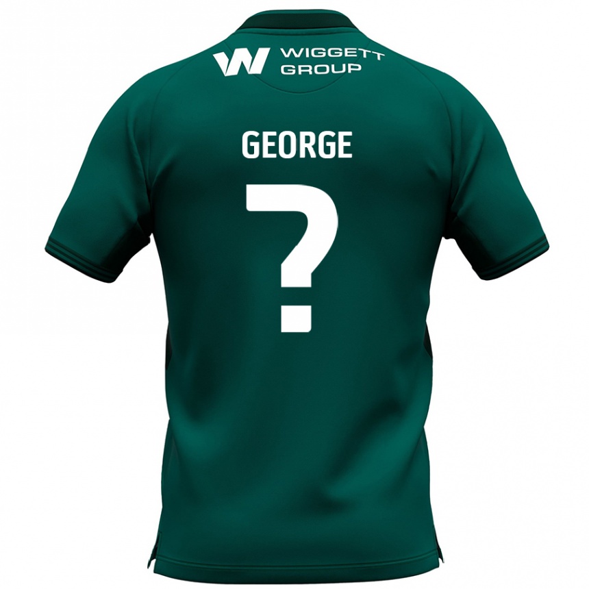 Kids Football George Evans #0 Green Away Jersey 2024/25 T-Shirt Uk