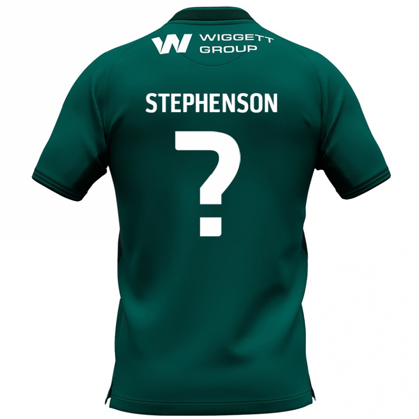 Kids Football Joshua Stephenson #0 Green Away Jersey 2024/25 T-Shirt Uk