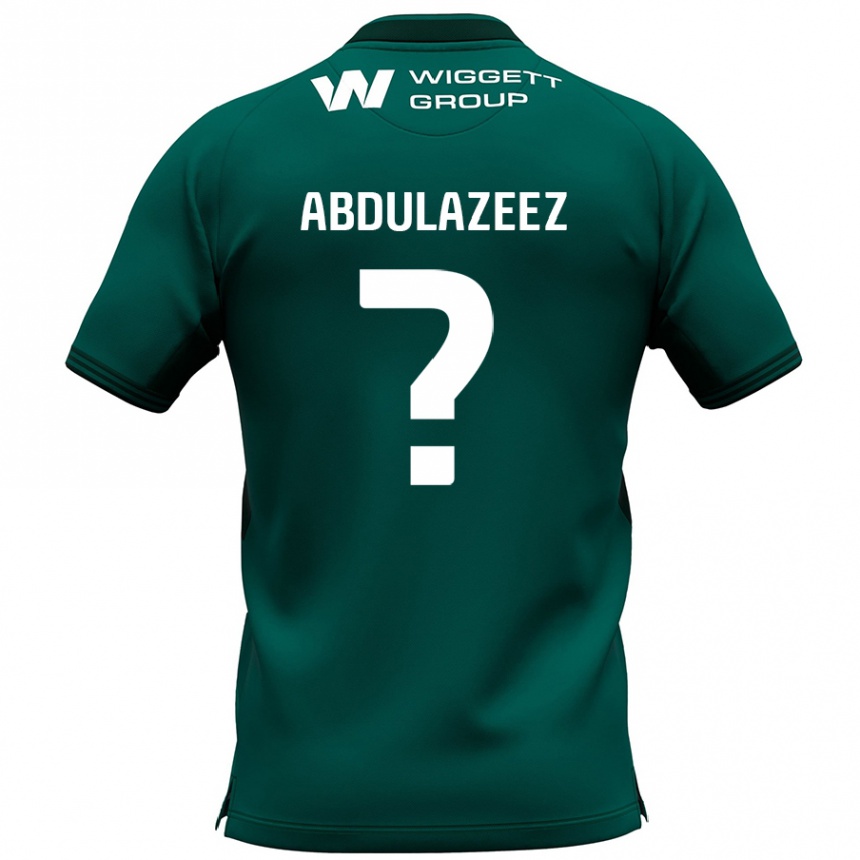 Kids Football Abdulahi Abdulazeez #0 Green Away Jersey 2024/25 T-Shirt Uk