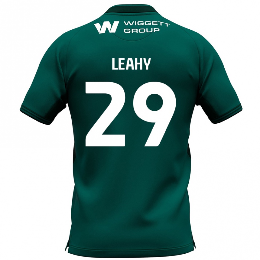 Kids Football Tom Leahy #29 Green Away Jersey 2024/25 T-Shirt Uk