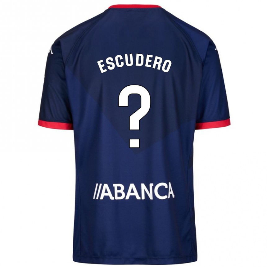 Kids Football Sergio Escudero #18 Navy Blue Away Jersey 2024/25 T-Shirt Uk