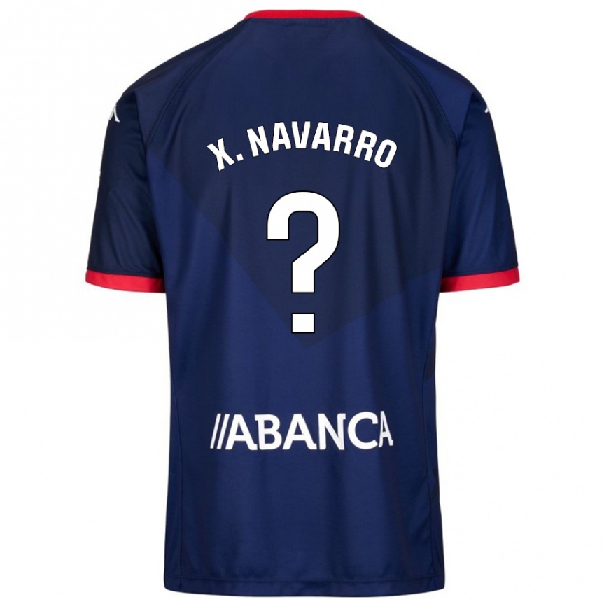 Kids Football Ximo Navarro #23 Navy Blue Away Jersey 2024/25 T-Shirt Uk