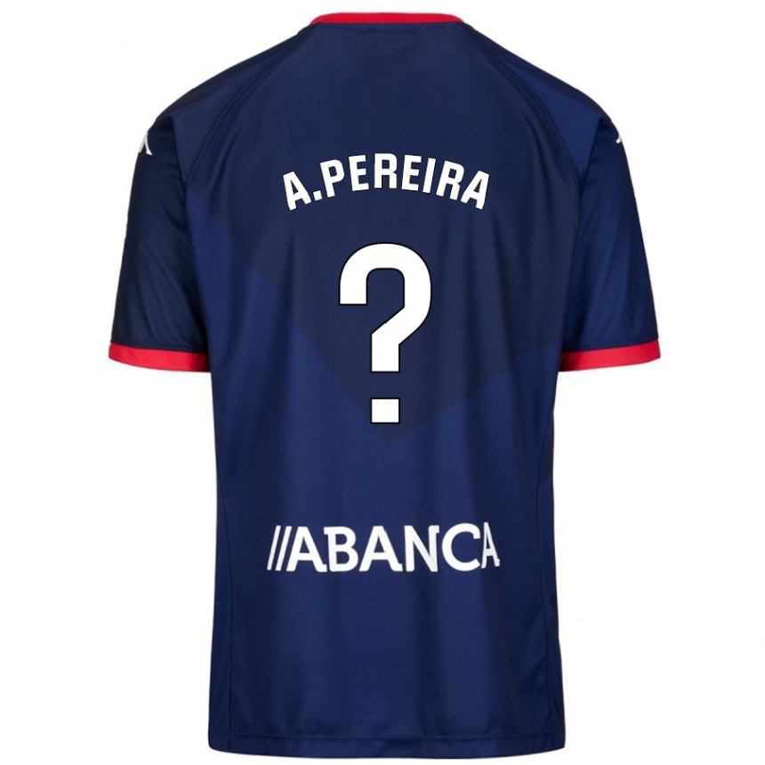 Kids Football Alejandro Pereira #0 Navy Blue Away Jersey 2024/25 T-Shirt Uk