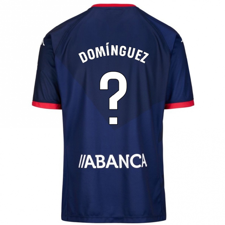 Kids Football David Domínguez #0 Navy Blue Away Jersey 2024/25 T-Shirt Uk