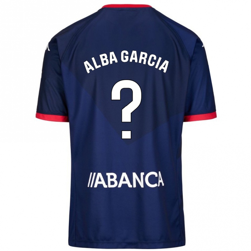 Kids Football Lucía Alba García #13 Navy Blue Away Jersey 2024/25 T-Shirt Uk