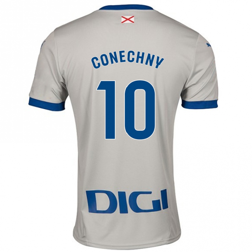 Kids Football Tomás Conechny #10 Light Gray Away Jersey 2024/25 T-Shirt Uk