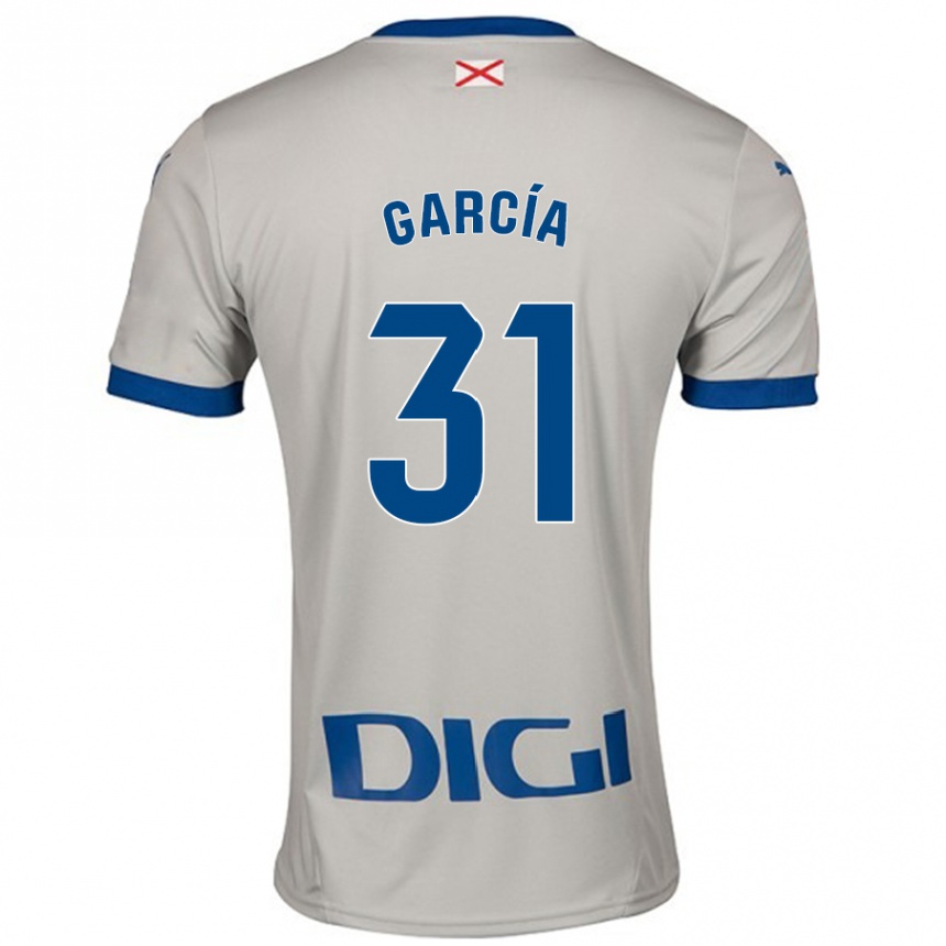 Kids Football Gaizka García #31 Light Gray Away Jersey 2024/25 T-Shirt Uk