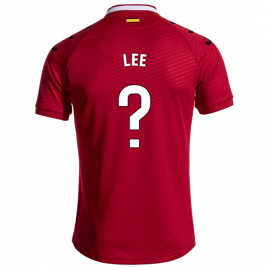 Kids Football Sang-Min Lee #0 Dark Red Away Jersey 2024/25 T-Shirt Uk