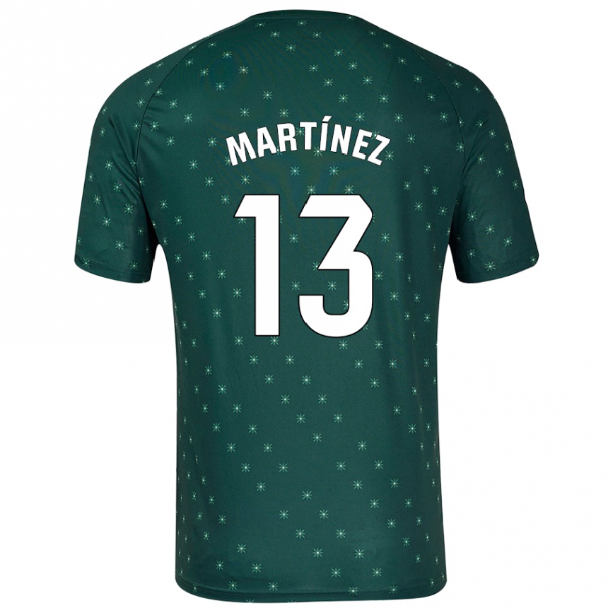 Kids Football Fernando Martínez #13 Dark Green Away Jersey 2024/25 T-Shirt Uk