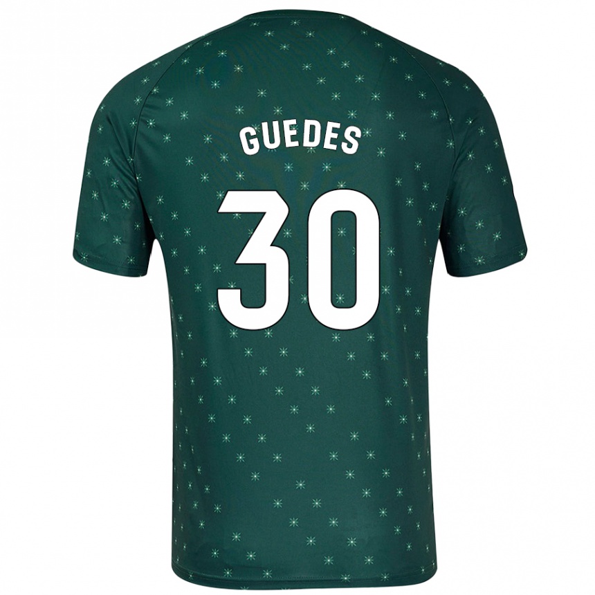 Kids Football Gui Guedes #30 Dark Green Away Jersey 2024/25 T-Shirt Uk