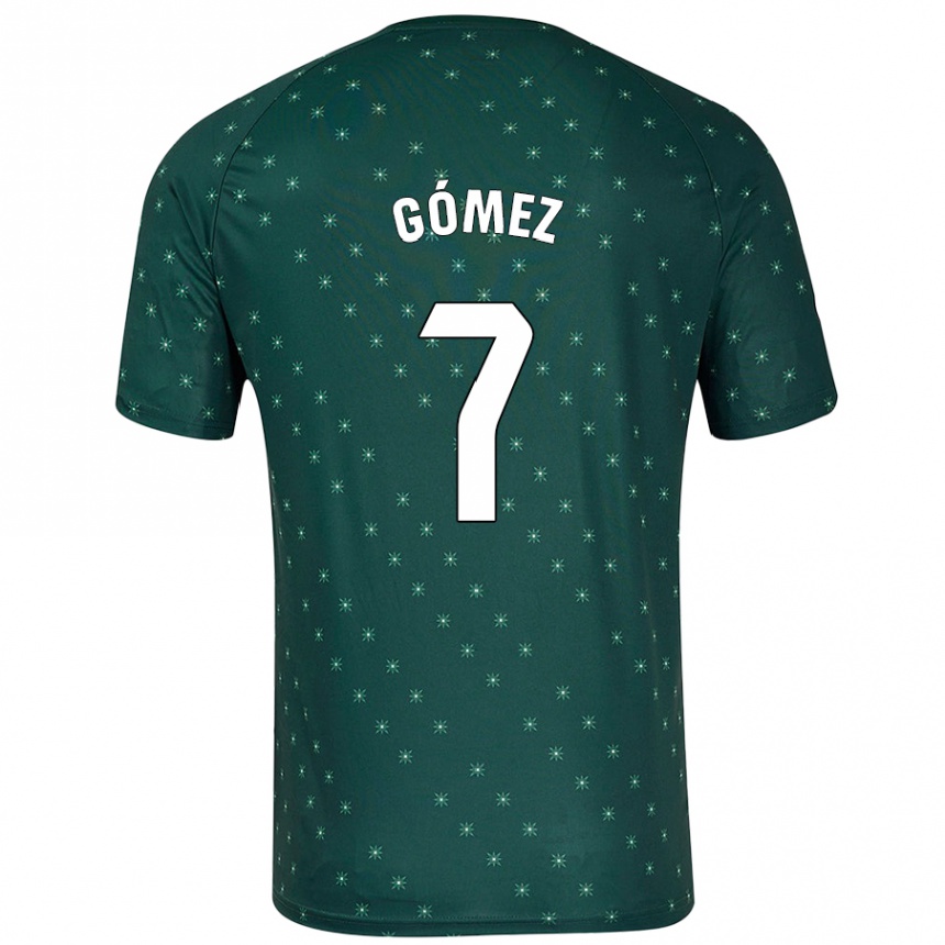 Kids Football Valen Gómez #7 Dark Green Away Jersey 2024/25 T-Shirt Uk