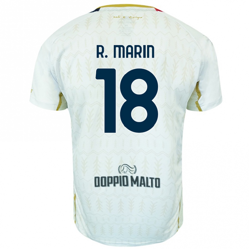 Kids Football Răzvan Marin #18 White Away Jersey 2024/25 T-Shirt Uk