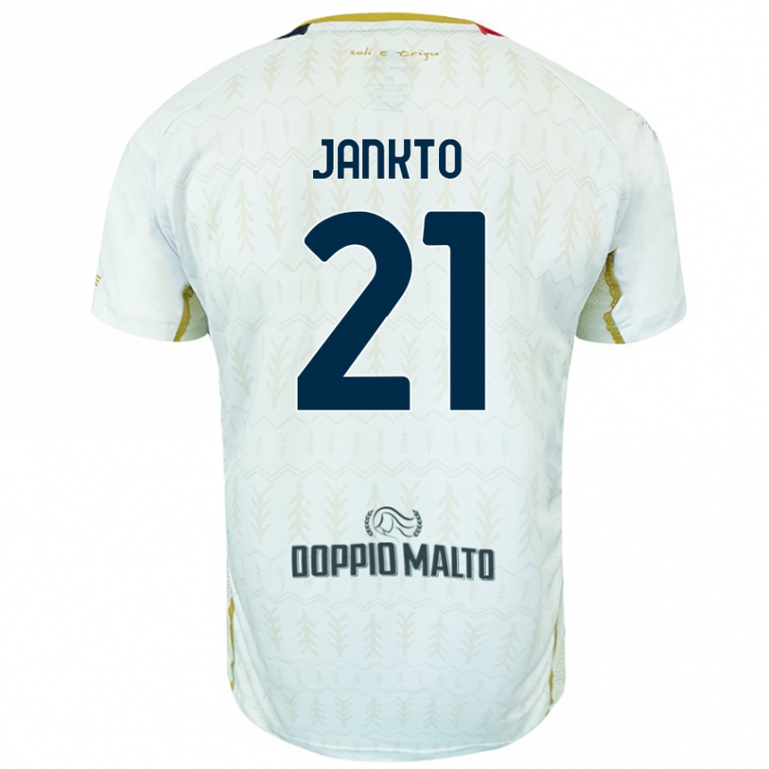 Kids Football Jakub Jankto #21 White Away Jersey 2024/25 T-Shirt Uk