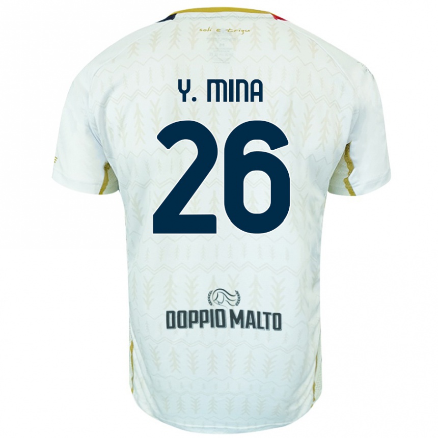 Kids Football Yerry Mina #26 White Away Jersey 2024/25 T-Shirt Uk