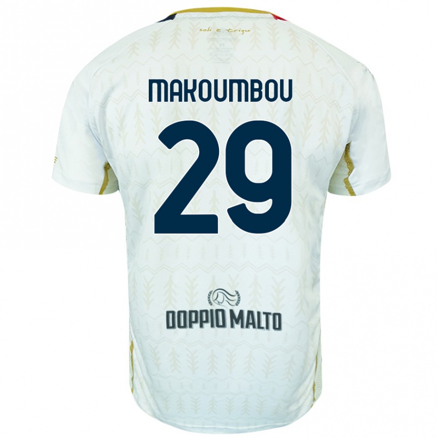 Kids Football Antoine Makoumbou #29 White Away Jersey 2024/25 T-Shirt Uk