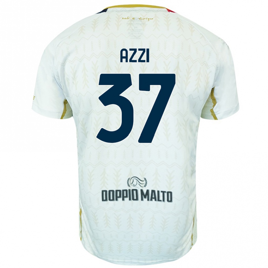 Kids Football Paulo Azzi #37 White Away Jersey 2024/25 T-Shirt Uk