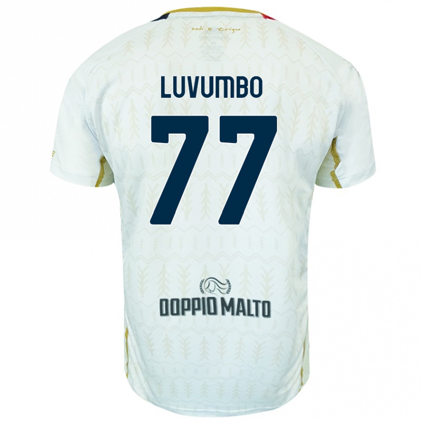 Kids Football Zito Luvumbo #77 White Away Jersey 2024/25 T-Shirt Uk