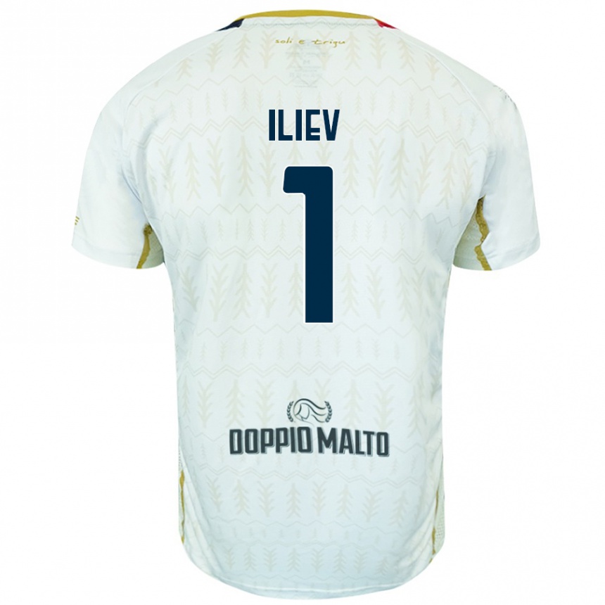 Kids Football Velizar-Iliya Iliev #1 White Away Jersey 2024/25 T-Shirt Uk