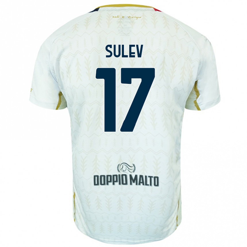 Kids Football Ivan Sulev #17 White Away Jersey 2024/25 T-Shirt Uk