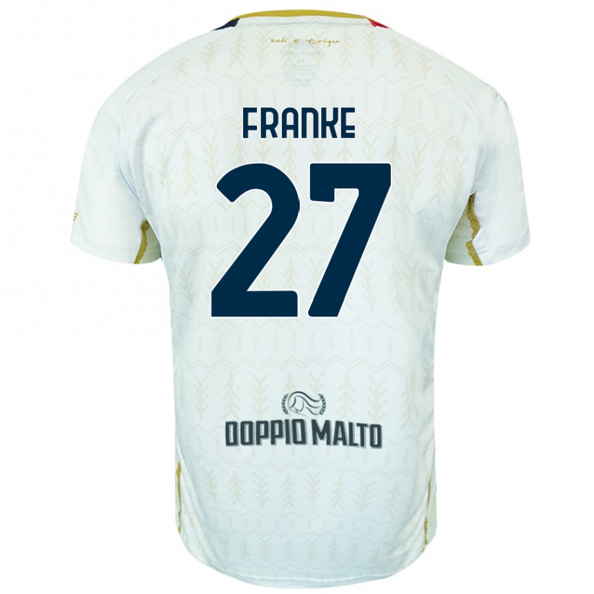 Kids Football Antoni Franke #27 White Away Jersey 2024/25 T-Shirt Uk