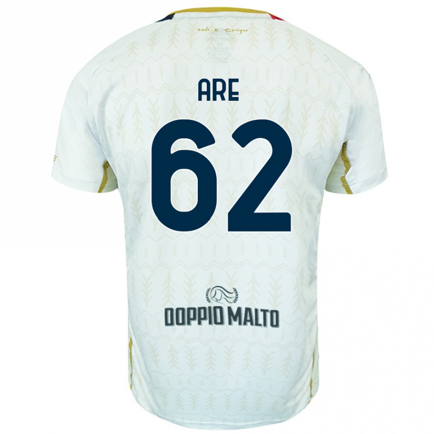 Kids Football Emmanuele Are #62 White Away Jersey 2024/25 T-Shirt Uk