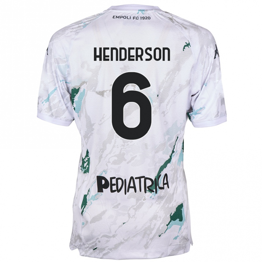 Kids Football Liam Henderson #6 Grey Away Jersey 2024/25 T-Shirt Uk