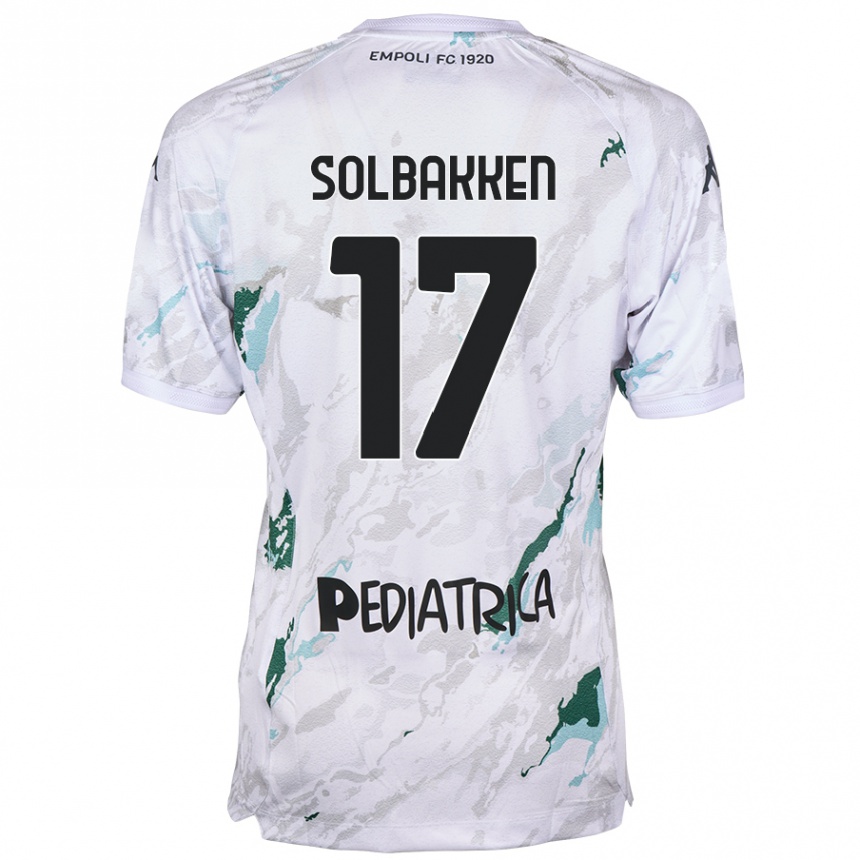 Kids Football Ola Solbakken #17 Grey Away Jersey 2024/25 T-Shirt Uk