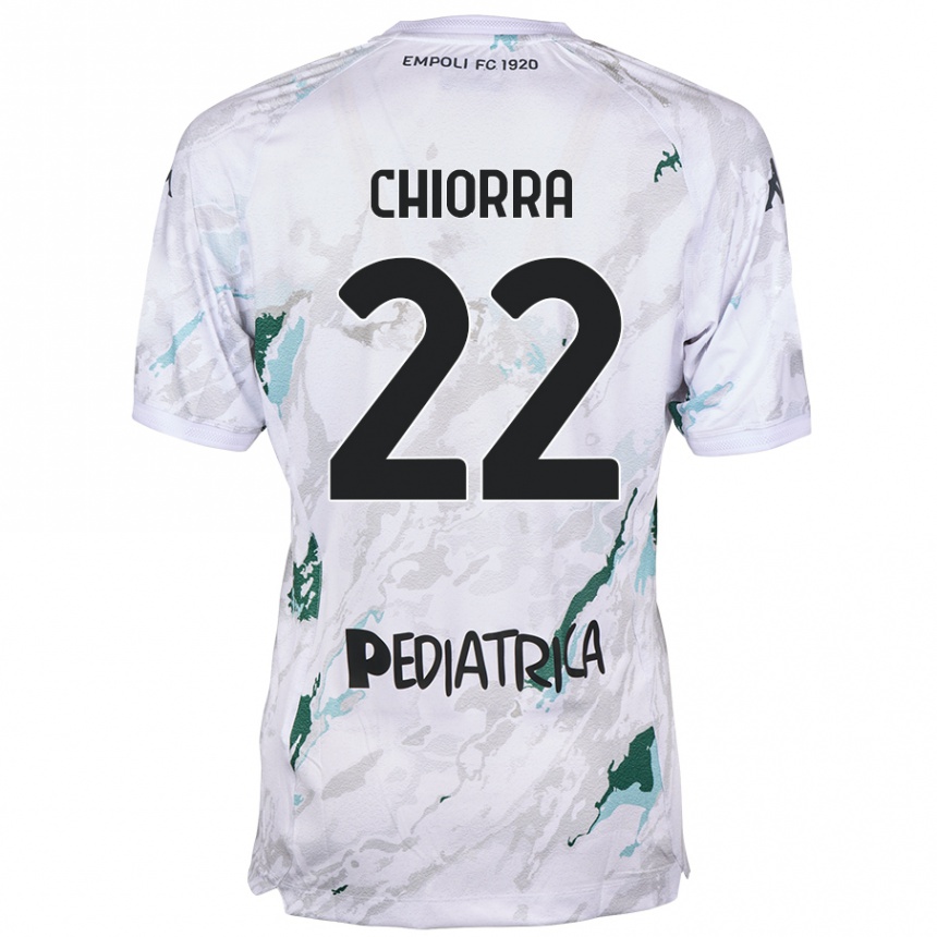 Kids Football Niccolò Chiorra #22 Grey Away Jersey 2024/25 T-Shirt Uk