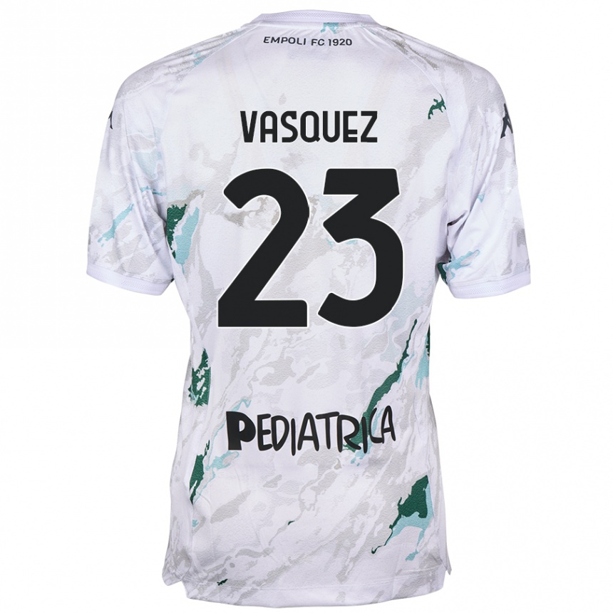 Kids Football Devis Vásquez #23 Grey Away Jersey 2024/25 T-Shirt Uk