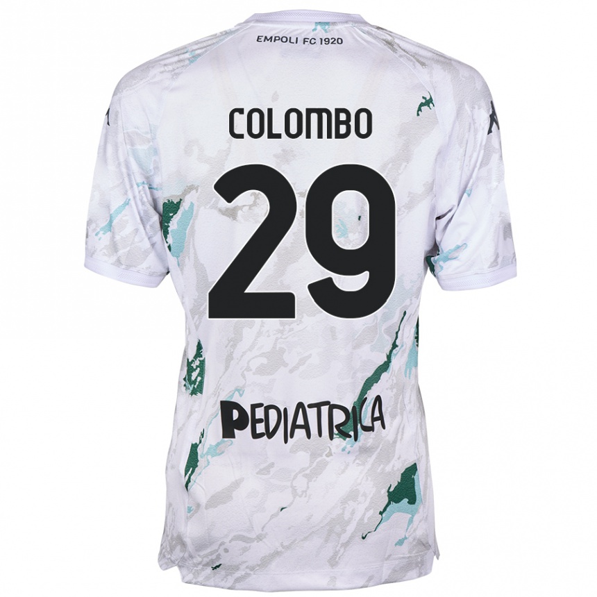 Kids Football Lorenzo Colombo #29 Grey Away Jersey 2024/25 T-Shirt Uk