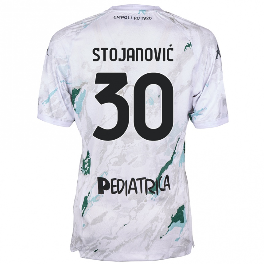 Kids Football Petar Stojanović #30 Grey Away Jersey 2024/25 T-Shirt Uk