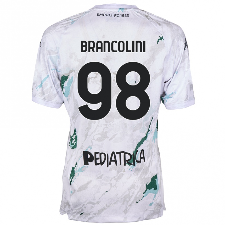 Kids Football Federico Brancolini #98 Grey Away Jersey 2024/25 T-Shirt Uk