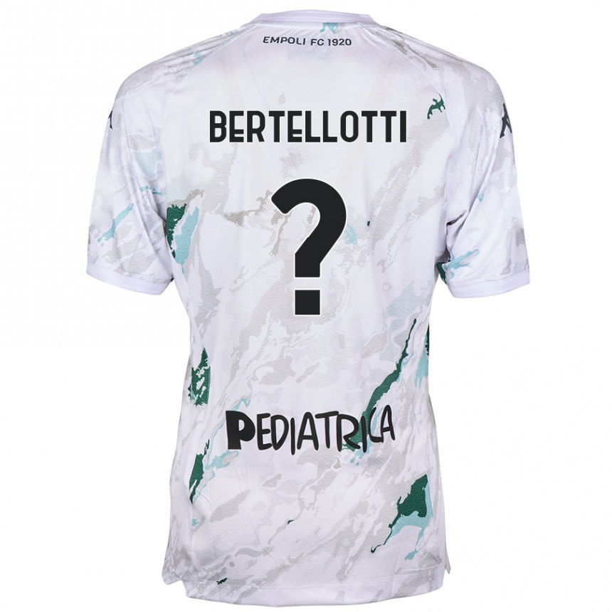 Kids Football Giacomo Bertellotti #0 Grey Away Jersey 2024/25 T-Shirt Uk