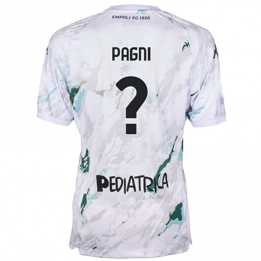 Kids Football Niccolò Pagni #0 Grey Away Jersey 2024/25 T-Shirt Uk