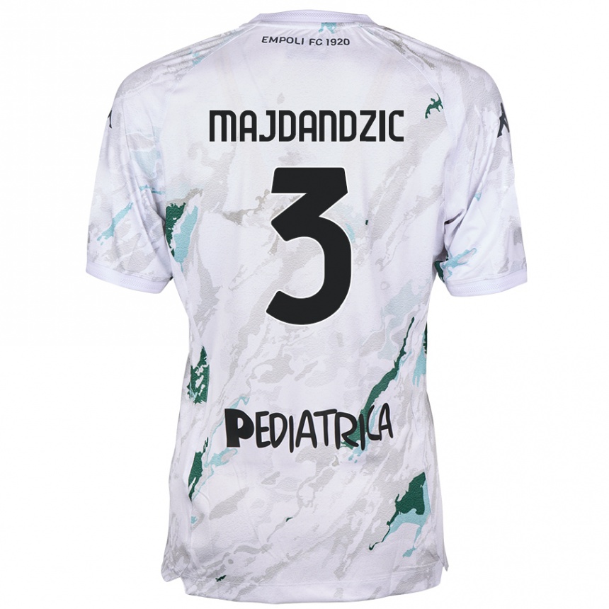 Kids Football Patrik Majdandzic #3 Grey Away Jersey 2024/25 T-Shirt Uk