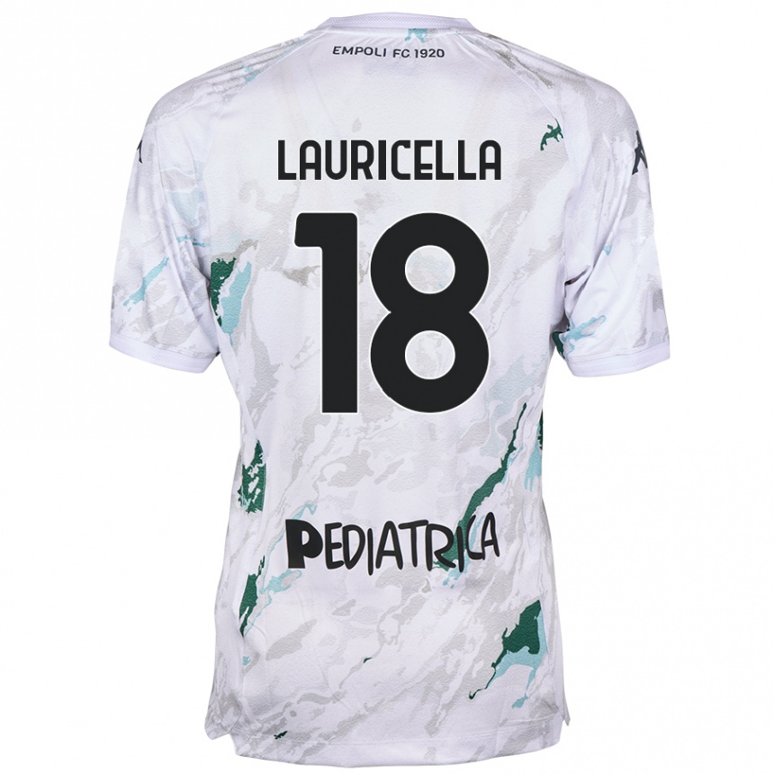 Kids Football Giovanni Lauricella #18 Grey Away Jersey 2024/25 T-Shirt Uk