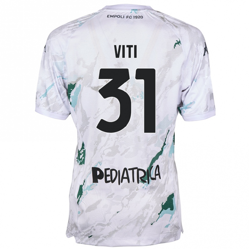 Kids Football Vittorio Viti #31 Grey Away Jersey 2024/25 T-Shirt Uk