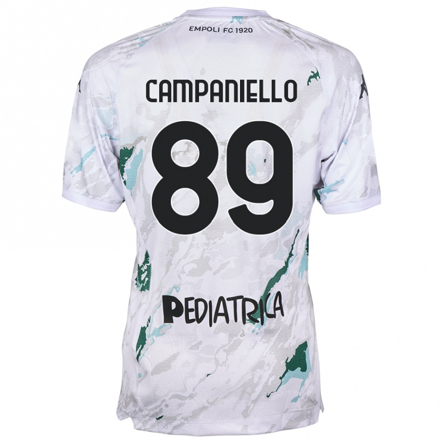 Kids Football Thomas Campaniello #89 Grey Away Jersey 2024/25 T-Shirt Uk