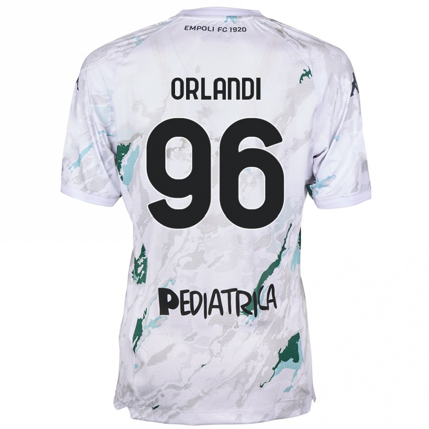 Kids Football Andrea Orlandi #96 Grey Away Jersey 2024/25 T-Shirt Uk